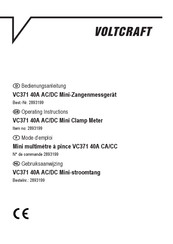 VOLTCRAFT VC371 Bedienungsanleitung
