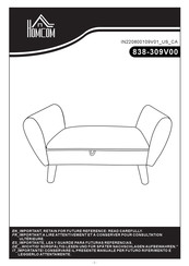 HOMCOM 838-309V00 Montageanleitung