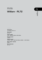 Lelit William PL72 Bedienungsanleitung