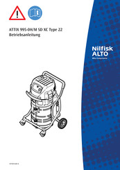 Nilfisk ALTO ATTIX 995-0H/M SD XC 22 Betriebsanleitung