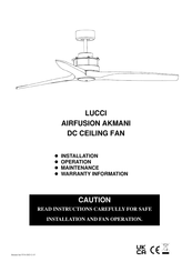 LUCCI Air AIRFUSION AKMANI Bedienungsanleitung