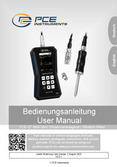 PCE Instruments PCE-VT 3950-ICA Bedienungsanleitung