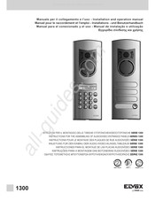 Vimar Elvox 1300 Serie Anleitung Für Den Einbau