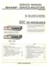Sharp VC-483GB Serviceanleitung