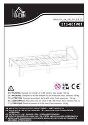 HOMCOM 313-001V01WT Montageanleitung