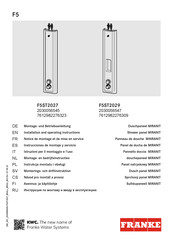 Franke MINRANIT F5ST2027 Montage- Und Betriebsanleitung