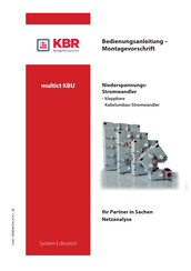 KBR multict KBU Bedienungsanleitung Und Montagevorschrift