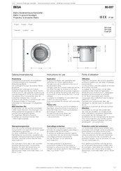 Bega 85 037 Gebrauchsanweisung
