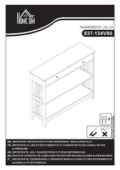 HOMCOM 837-134V80 Montageanleitung