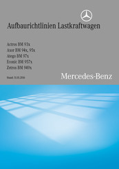 Mercedes-Benz Actros BM 93x Bedienungsanleitung
