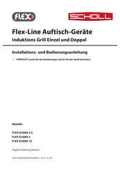 Scholl FLEX Griddle 3.5 Installations- Und Bedienungsanleitung