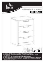 HOMCOM 831-619V00 Bedienungsanleitung