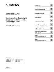 Siemens SIPROCESS GA700 Kompaktbetriebsanleitung