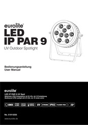 EuroLite LED IP PAR 9 Spot Bedienungsanleitung