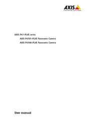 Axis Communications P47-PLVE Serie Benutzerhandbuch