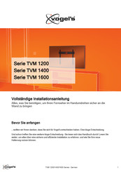 vogel's TVM 1400 Serie Installationsanleitung