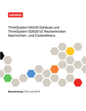 Lenovo ThinkSystem SD630 V2 Bedienungsanleitung