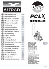 Belle Group Altrad PCLX400 Bedienungshandbuch