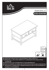 HOMCOM 839-634V00 Montageanleitung