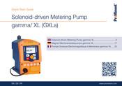 ProMinent gamma/ XL Schnellstartanleitung
