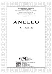 Gessi Anello 63393 Bedienungsanleitung
