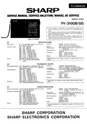 Sharp FV-310GB Serviceanleitung
