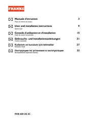 Franke FHX 604 2G 2C Gebrauchs- Und Installationsanleitungen