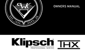 Klipsch PRO-7502-S-THX Bedienungsanleitung