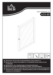 HOMCOM AC0-001 Bedienungsanleitung