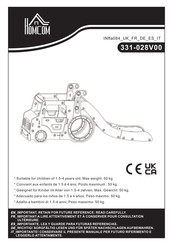 HOMCOM 331-028V00 Bedienungsanleitung