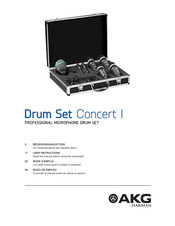 Harman AKG Drum Set Concert I Bedienungsanleitung