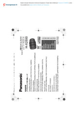 Panasonic H-X2550 Bedienungsanleitung