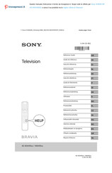 Sony BRAVIA KD-85XH95 Serie Referenz-Anleitung