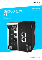 Bosch ctrlX COREplus X3 Betriebsanleitung