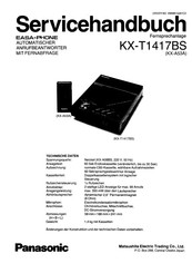 Panasonic KX-T1417BS Bedienungsanleitung