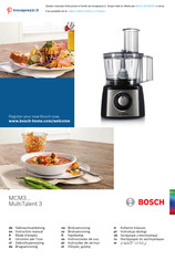 Bosch MultiTalent 3 MCM3200 Gebrauchsanleitung