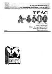 Teac A-6600 Bedienungsanleitung