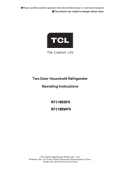 TCL RF318BSF0 Bedienungsanweisung