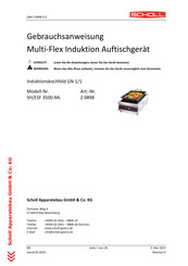 Scholl Multi-Flex SH/ESF 3500-ML Gebrauchsanweisung