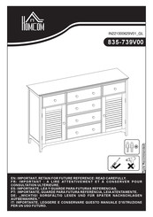 HOMCOM 835-739V00BK Bedienungsanleitung