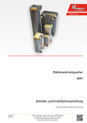 Bühler technologies BWT B25 Betriebs Und Installationsanleitung