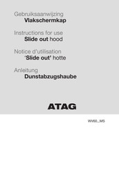 Atag WV60 MS Serie Anleitung