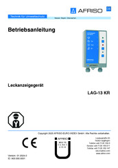 AFRISO LAG-13 KR Betriebsanleitung