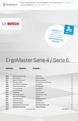Bosch ErgoMaster MSM6M8X1 Gebrauchsanleitung