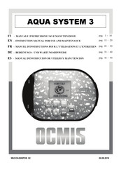 Ocmis Irrigazione AQUA SYSTEM 3 Bedienungs- Und Wartungshinweise