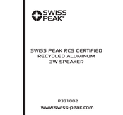 Swiss Peak P331.002 Bedienungsanleitung