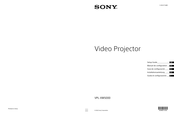 Sony VPL-XW5000 Installationsanleitung