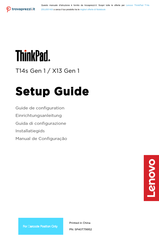 Lenovo ThinkPad T14s 20UJ0014IX Einrichtungsanleitung