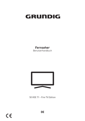 Grundig 50 VOE 71-Fire TV Edition Benutzerhandbuch
