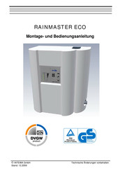 Intewa RAINMASTER Eco Montage- Und Bedienungsanleitung